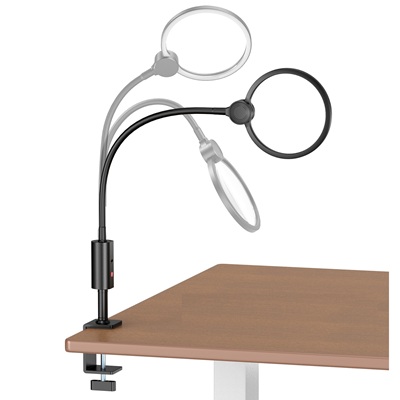 8079-10: 3X D130mm Clamp-amount LED Desk Lamp